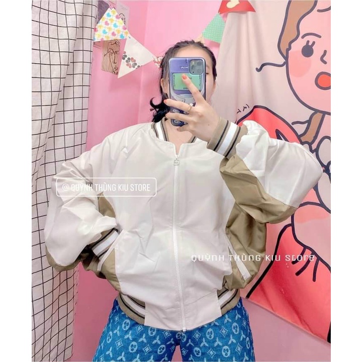 [ HÌNH THẬT 100% ] Áo Khoác Bomber Form Lửng Nữ In Chữ Siêu Chất Cực Hot  - ĐĂNG QUANG FASHION