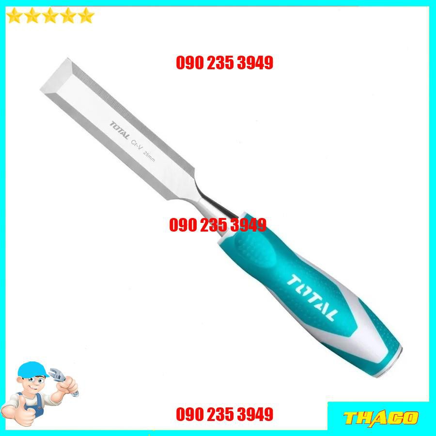 Đục gỗ đầu dẹp 6-25mm dài 140mm Total Ingco siêu cứng dùng đục và điêu khắc tiện gỗ 1234