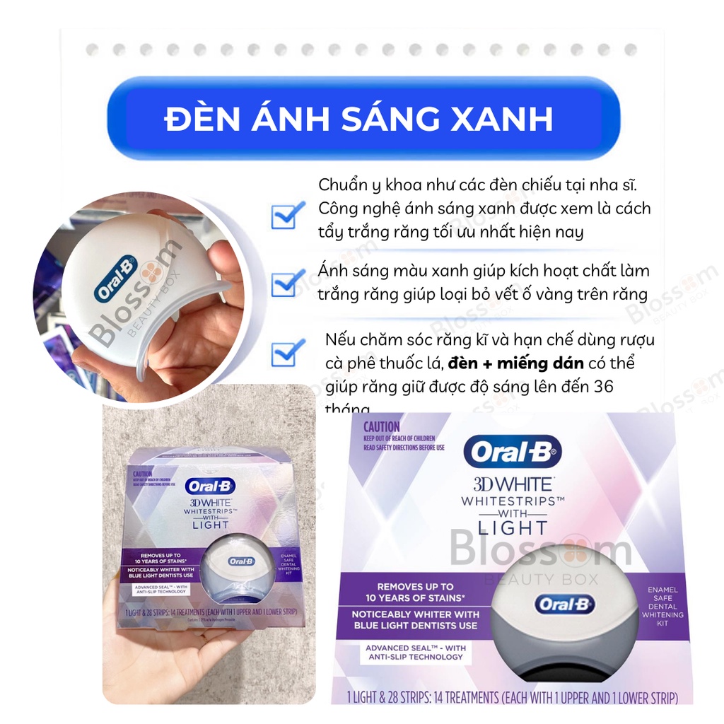 Miếng dán trắng răng ORAL B