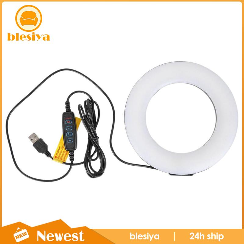 [Blesiya] Vòng Đèn Led Trợ Sáng Quay Video Trang Điểm Có Thể Điều Chỉnh Độ Sáng
