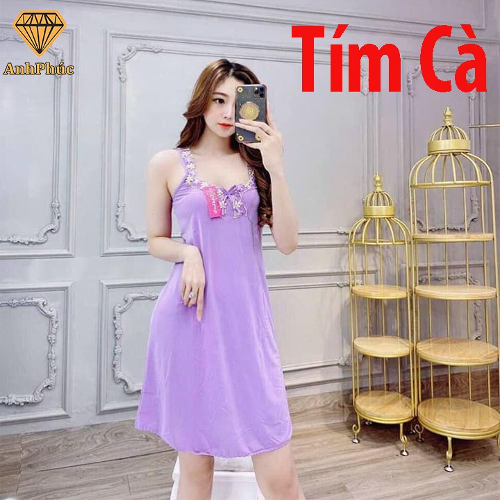 Đầm ngủ thun lạnh phối ren mặc mát Anh Phúc + Đầm Bản Ren | BigBuy360 - bigbuy360.vn