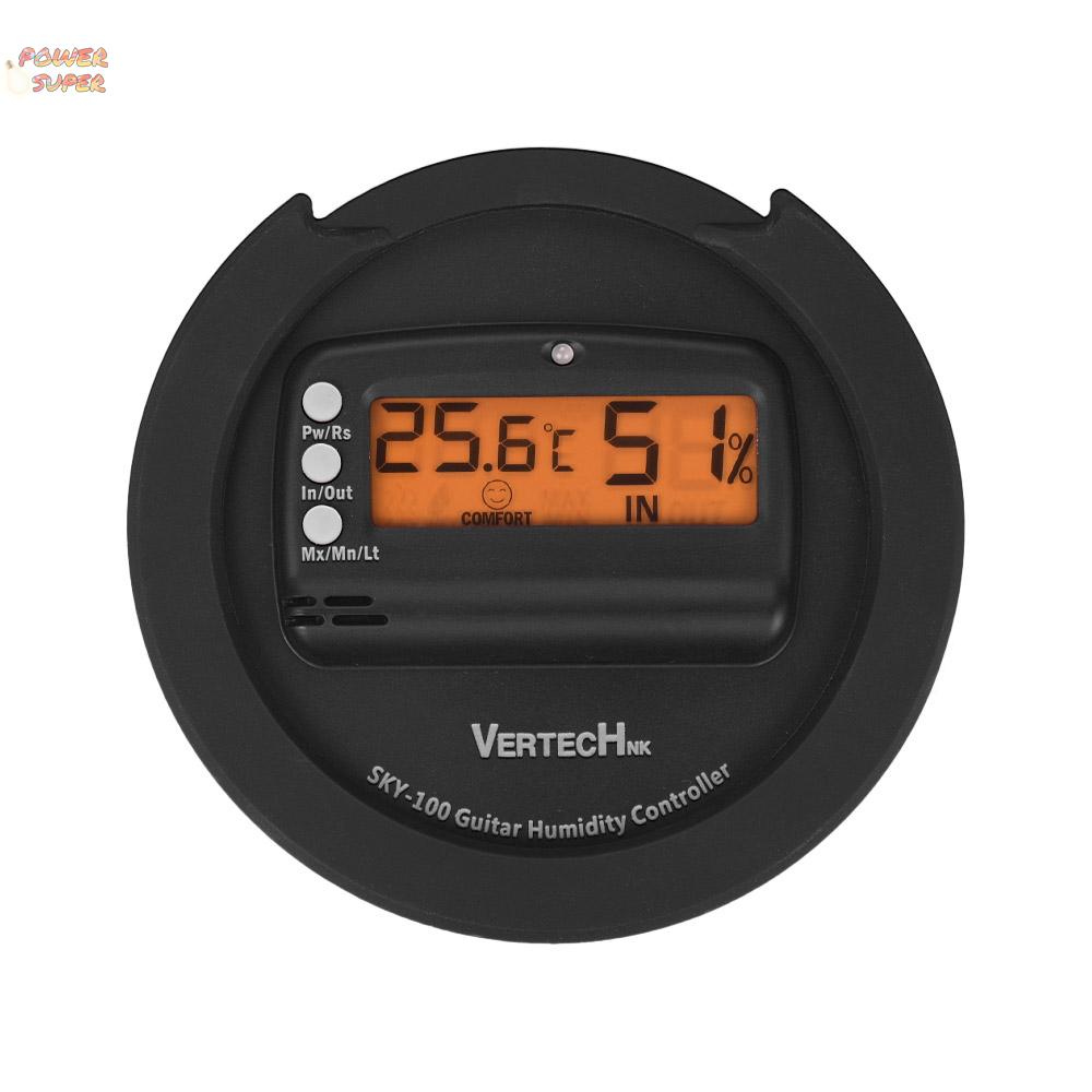VERTECHnk SKY-80 Guitar Sound Hole Digital Hygrometer & Humidifier System Soundhole Cover Dia.80mm for EQ Acoustic Classic Guitars