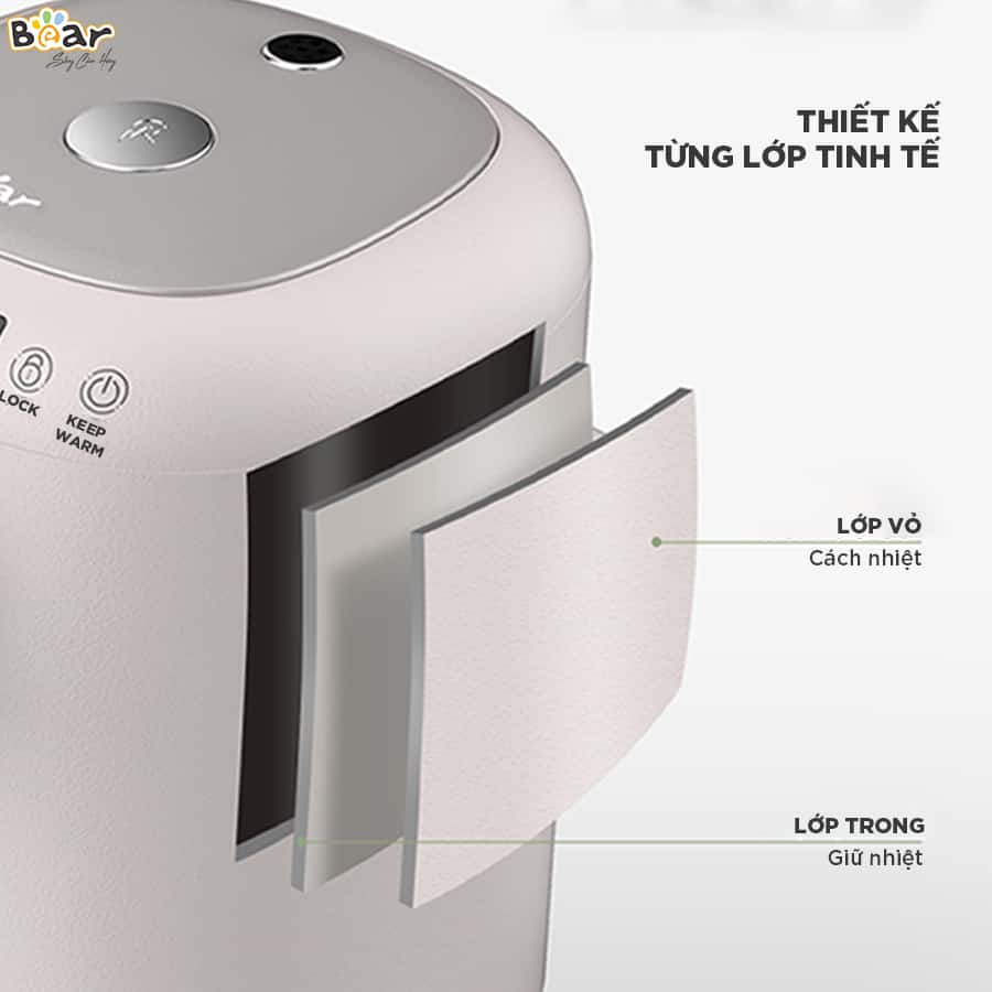 Bình thủy điện Bear KE-B30V1, Bảo hành 18 tháng