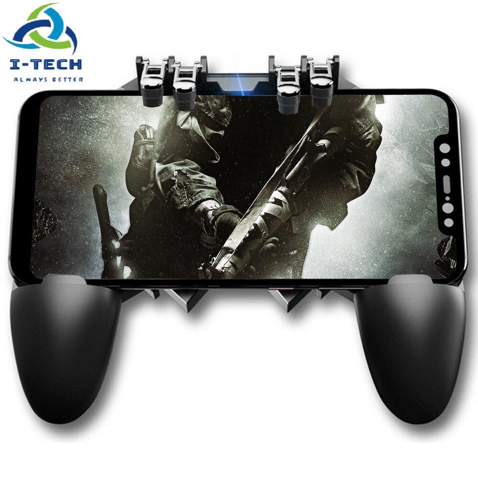 ⚡Promotion⚡AK66 Mobile Game Controller Gaming Trigger Joystick Gamepad Console for PUBG L1R1 Phone Game Tools