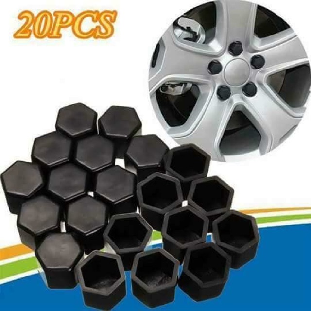 Bộ 20 Chụp Ốc Lazang Trang Trí Và Bảo Vệ Ốc Lốp Bánh Xe Ô Tô 19mm