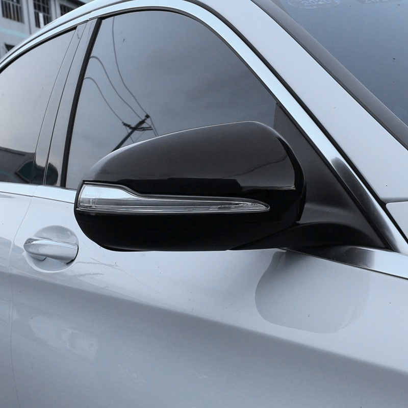 for Mercedes Benz B C E S GLB GLC Class W205 W213 W253 Glossy Black ABS Side Rear View Mirror Cover Trim