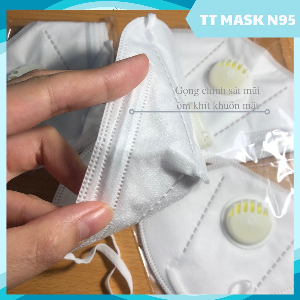 Hộp Khẩu Trang N95 TT mask được Bộ Y tế cấp phép 5 lớp lọc kháng khuẩn hộp có van và không van.