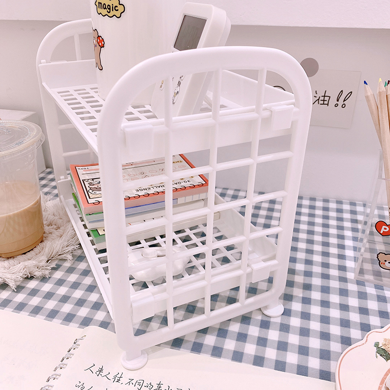 Winzige Macaron Color Storage Rack Cosmetics Stationery Desktop Decorate