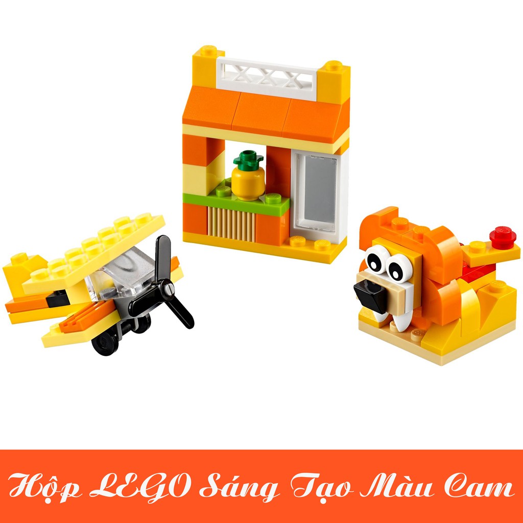 Hộp LEGO Sáng Tạo Màu Cam - LEGO Classic 10709