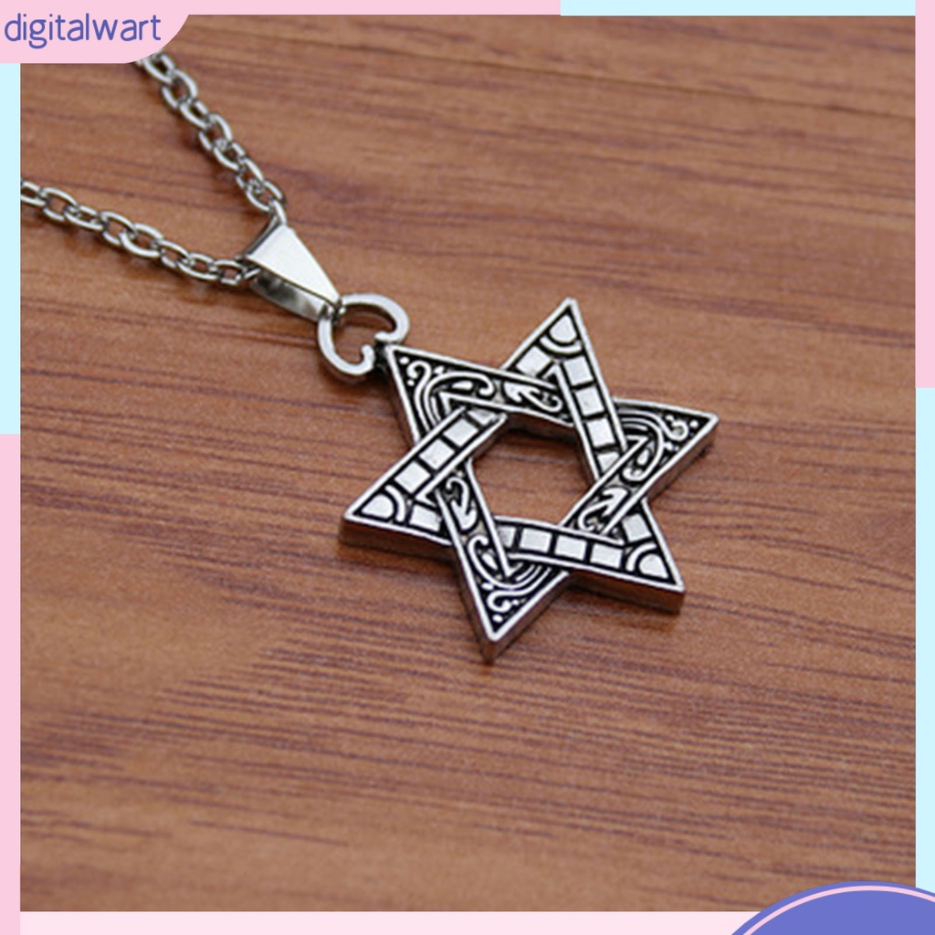 Vòng cổ mặt hình ngôi sao 6 cánh phong cách hiphop thời trang cho nam nữ