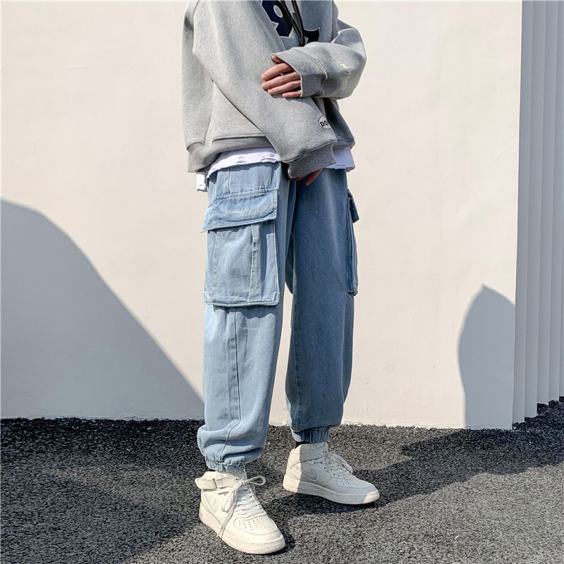 Quần jean jogger ống chun style hàn quốc