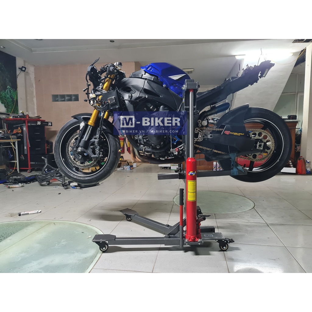 Ben nâng xe pkl thủy lực di chuyển motor naked và sport Mbiker MB107 - Hàng Chính Hãng