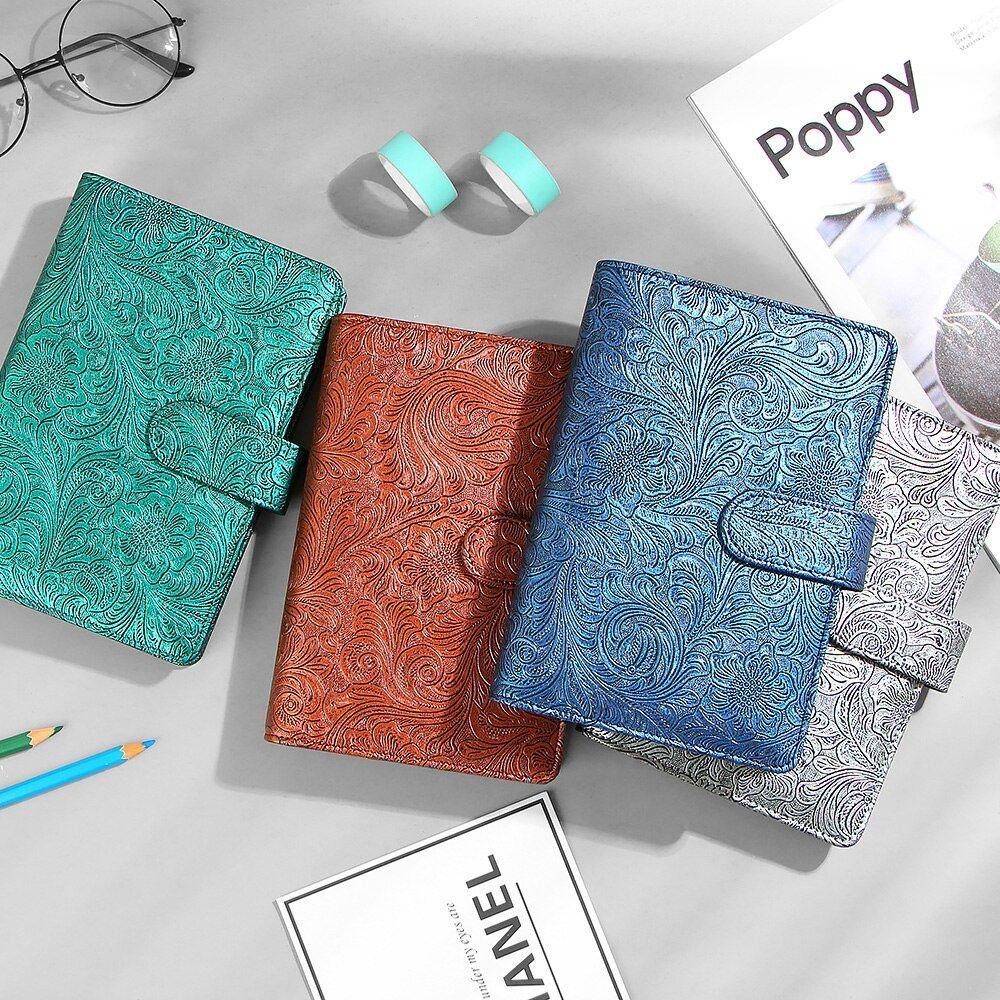 PEWANY Túi Da Đựng Lá Mềm Mại Có Khóa Cài Tiện Dụng Cho Văn Phòng