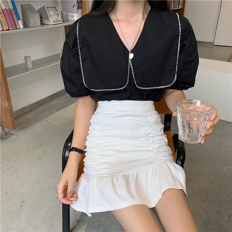 Chân váy đuôi cá 💎 Chân váy chữ A, chân váy sexy 💎 Chân váy ngắn ôm, chân váy ngắn chữ A - ZaZi CV07 | BigBuy360 - bigbuy360.vn