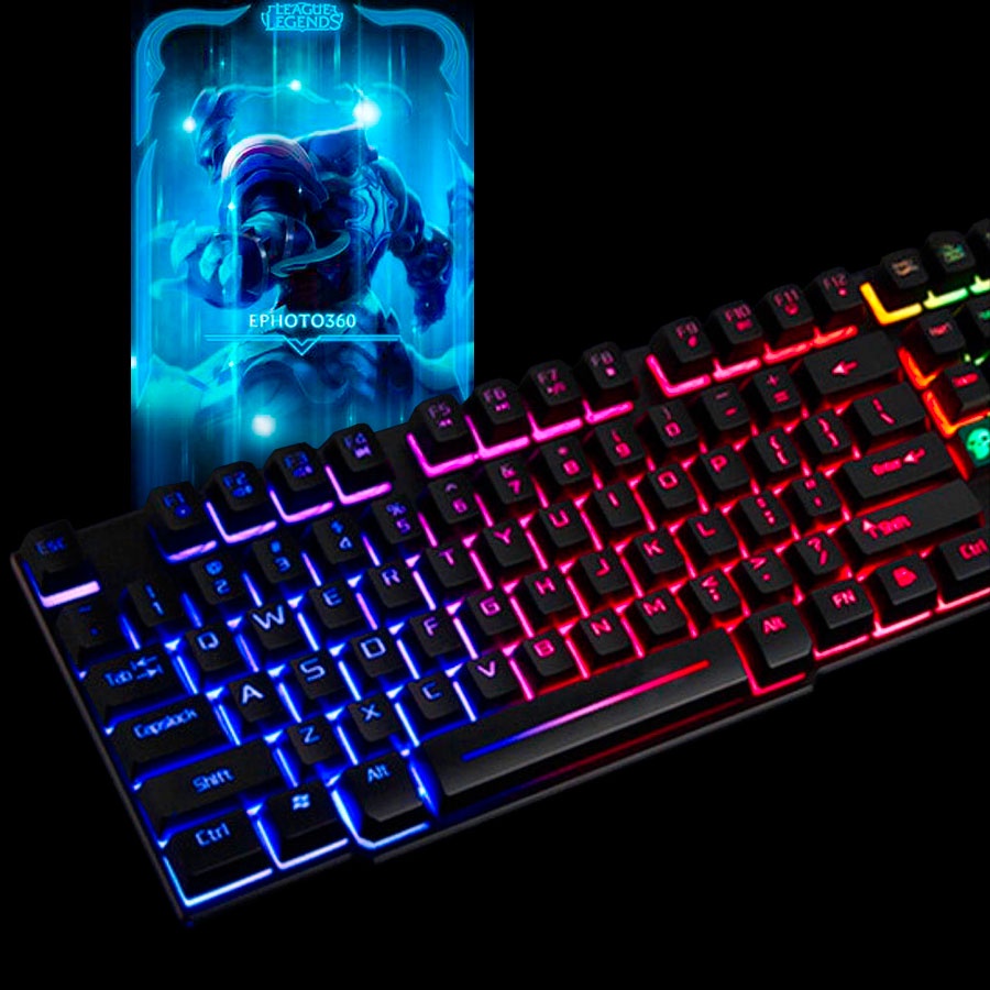 Bộ Bàn Phím Chuột Máy Tính Chuyên Gaming Đèn Led 7 Màu KUIYN T6 | BigBuy360 - bigbuy360.vn