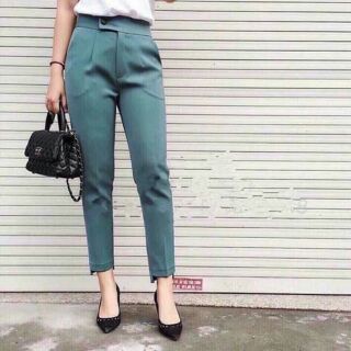 Quần baggy vạt lệch