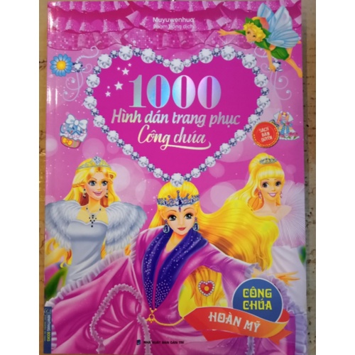 Sách - 1000 hình dán trang phục công chúa - Công chúa hoàn mỹ