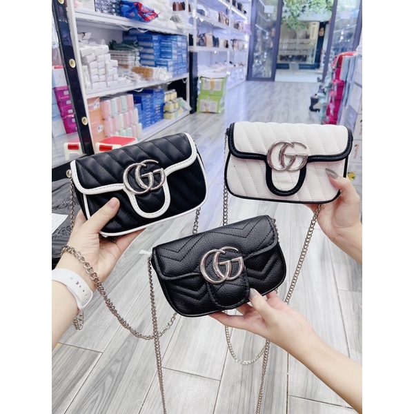 Túi GC marmont, SIZE 18, có dây đeo bụng 3 màu siêu xinh(tuyển sỉ, ctv toàn quốc)