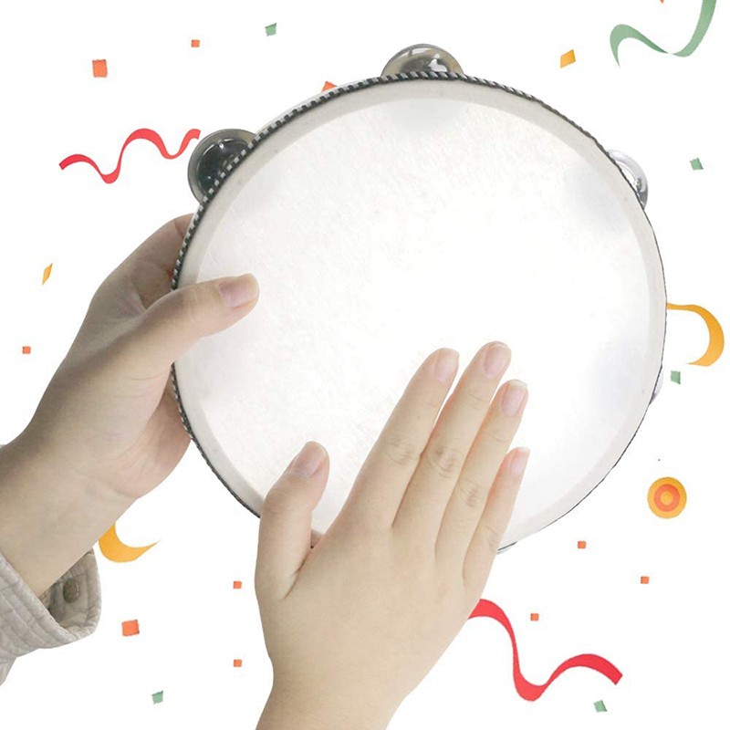 High Quality 3 Pcs 6inch/8inch/10inch Tambourines,Hand Held Drum for Party,KTV,Etc