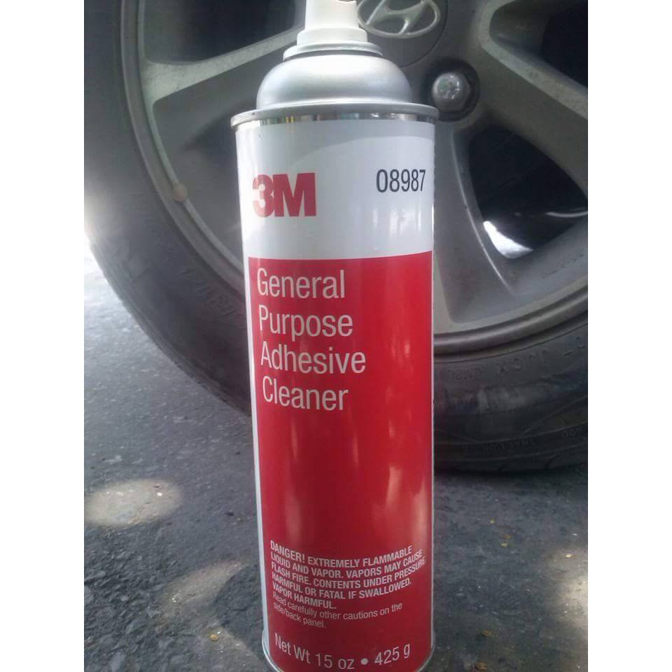 LÀM SẠCH NHỰA ĐƯỜNG BÁM LÊN XE Ô TÔ 3M 08987, 425g (General Purpose Adhesive Cleaner 3M 08987, 425g)