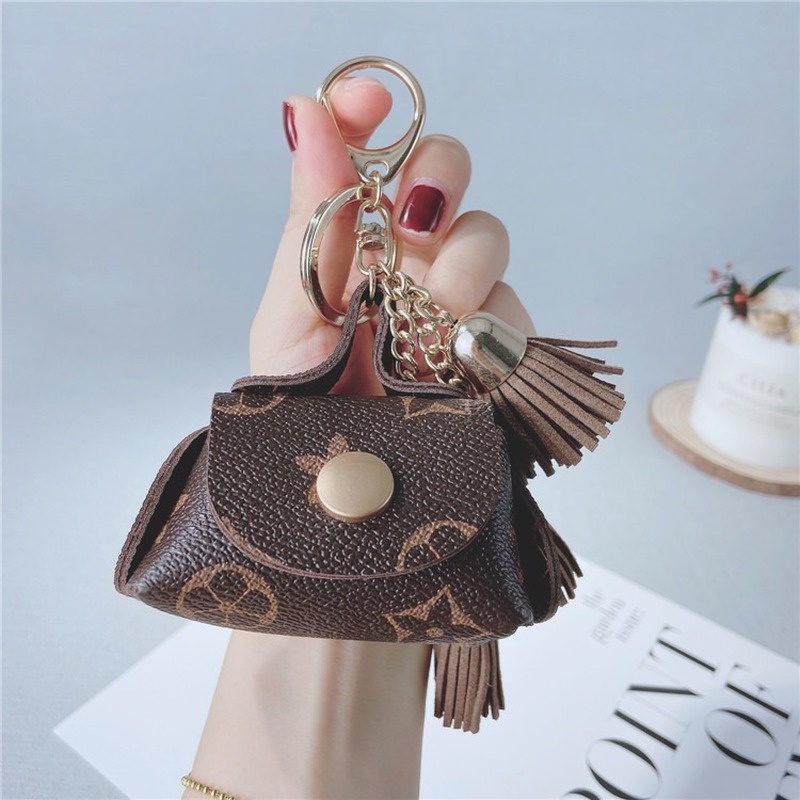 Móc chìa khóa bằng da kiểu dáng sáng tạo dễ thương