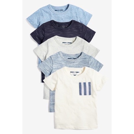 Set 5 ÁO COTTON XƯỚC Ne❌t cho bé trai siêu đẹp, lô này cực xuất sắc, màu trơn rất dễ mặc