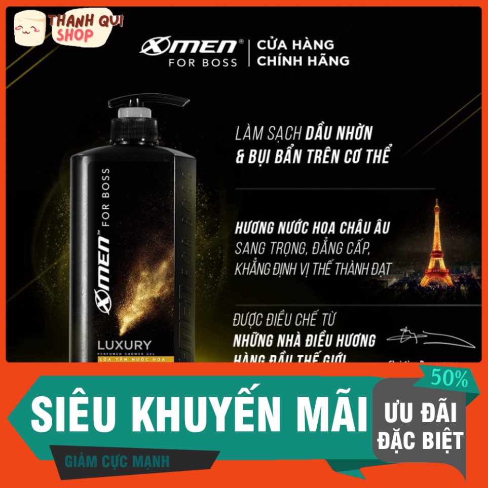 Sữa tắm Nước hoa X-Men For Boss Luxury 650g