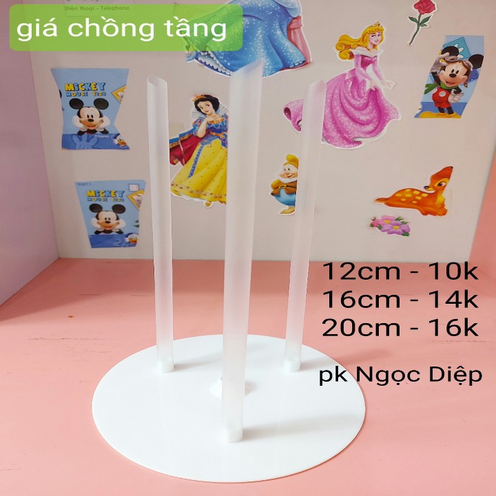 giá chồng tầng bánh kem