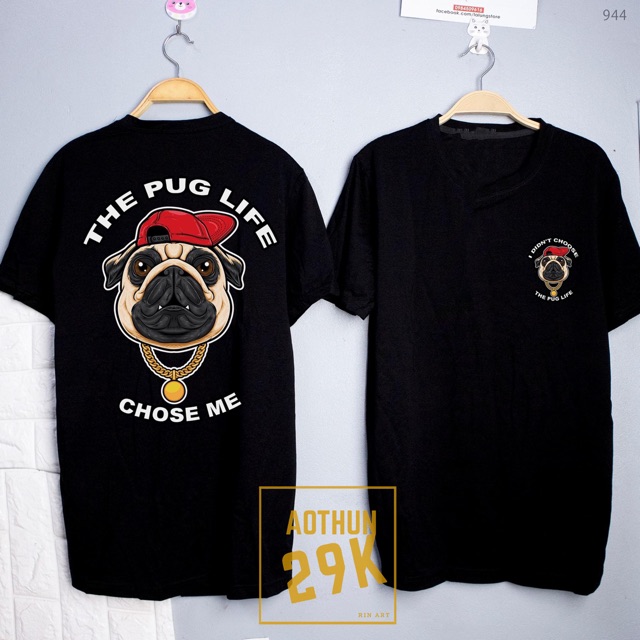 ALBUM 927 - ÁO THUN UNISEX CHẤT COTTON CHÓ PUG