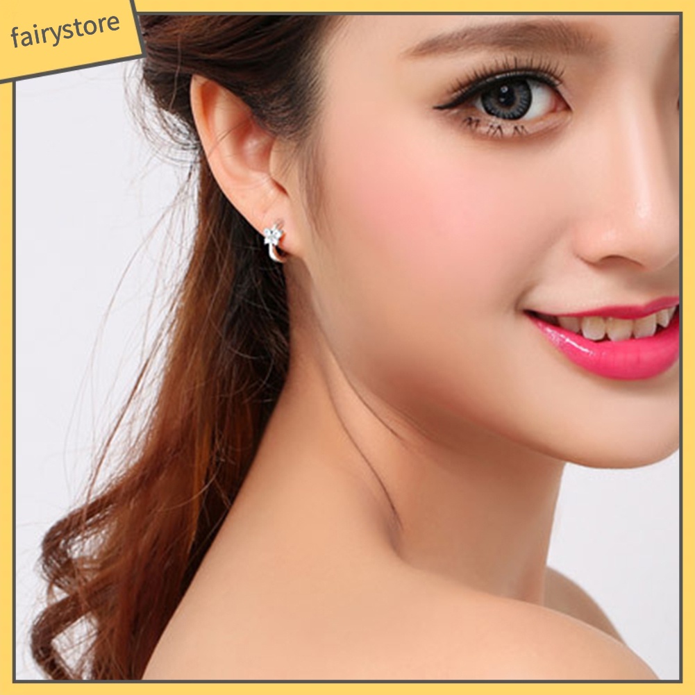 Bông Tai Hình Bướm Đính Đá Thời Trang Cho Nữ