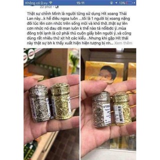 01 Ống Dầu Hít Mũi Jarungjit thái
