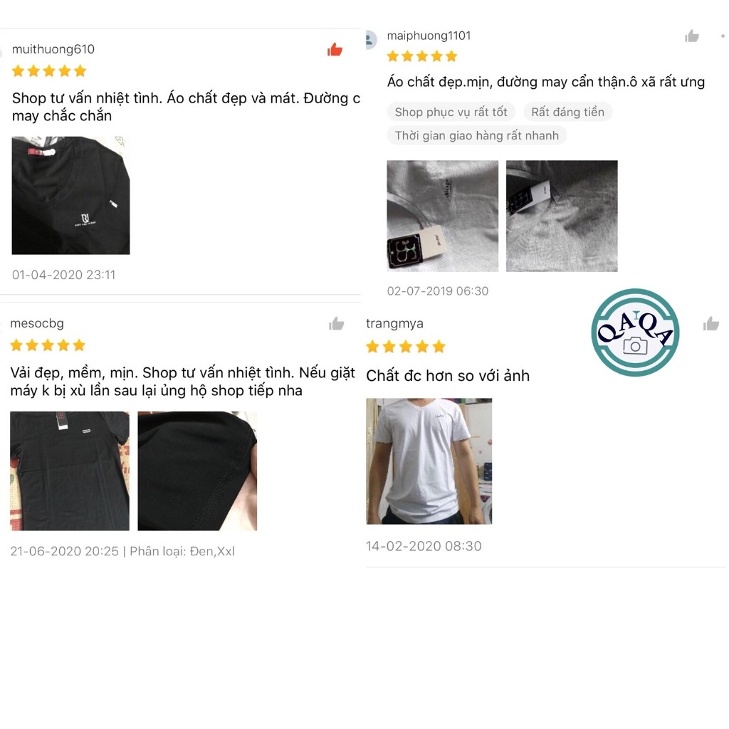 Áo thun nam QAQA VS7X cổ tim hàng hiệu cao cấp | BigBuy360 - bigbuy360.vn