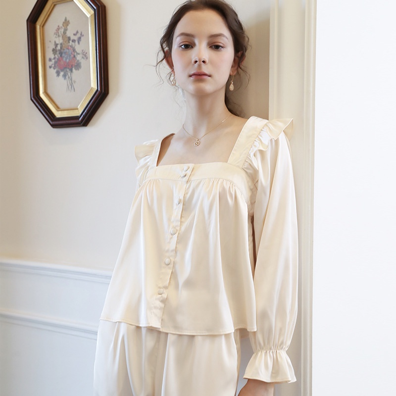 Đồ ngủ lụa cao cấp- Bộ đồ ngủ dài tay thoáng mát hàng Quảng Châu loại 1-  Quyến rũ, sang trọng, hấp dẫn, mềm mại | BigBuy360 - bigbuy360.vn