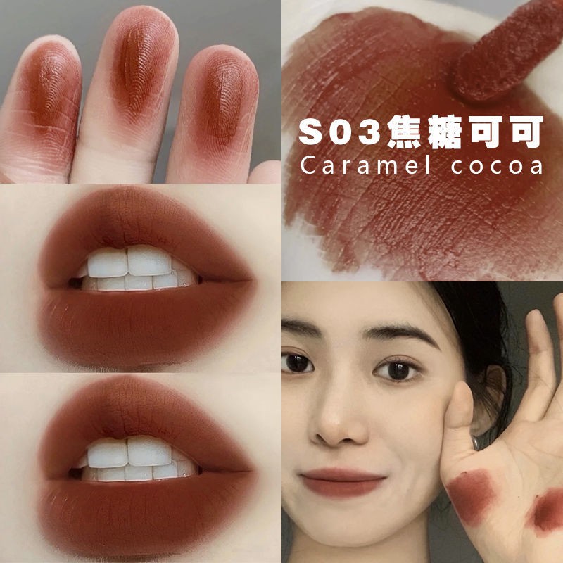 Son môi lì màu nhung không phai không dính cốc chuyên nghiệp