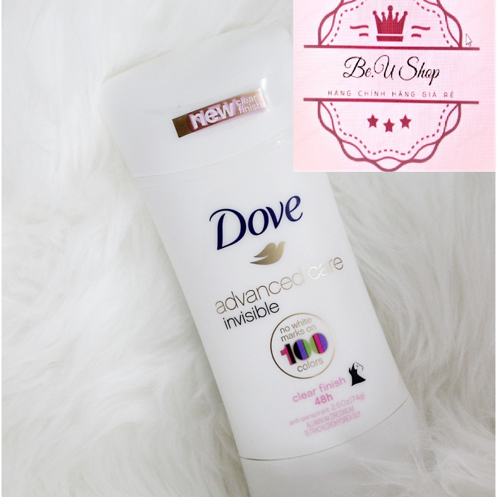 {Cam Kết Chính Hãng} Lăn Khử Mùi Dạng Sáp DOVE ADVANCED CARE INVISIBLE Của Mỹ 74g