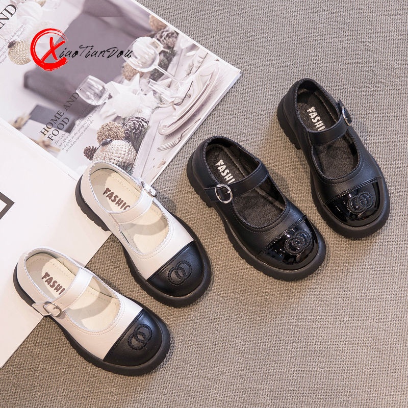 Giày búp bê da đế mềm kiểu công chúa xinh xắn cho bé gái