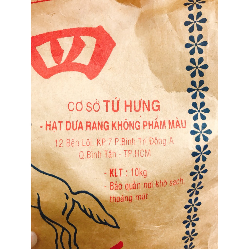 Túi 500g Hạt Dưa Tứ Hưng Không Màu Loại Nhỏ - Bao Giòn