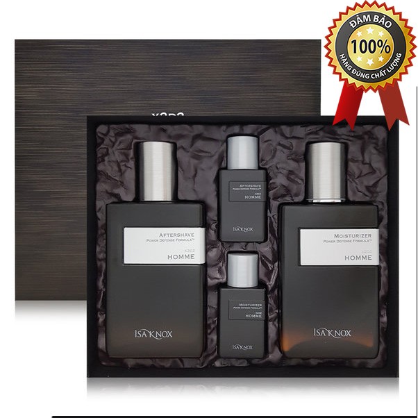 BỘ DƯỠNG DA 4 MÓN DÀNH CHO NAM ISA KNOX X2D2 HOMME POWER DEFENSE FORMULA SET 2
