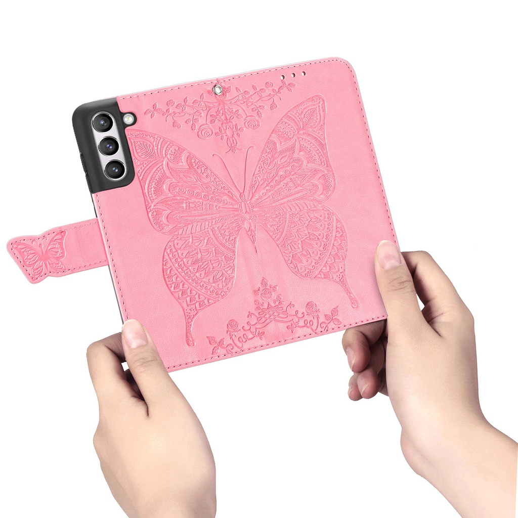 Ốp điện thoại da gập chống sốc dành cho Samsung Galaxy S21 FE 5G Plus Ultra