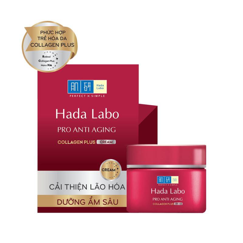 [Chính hãng] Kem dưỡng chuyên biệt chống lão hóa Hada Labo Pro Anti Aging Cream 50g