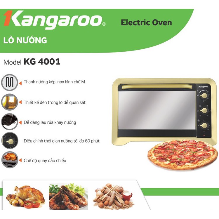 Lò nướng Kangaroo KG400NLS09 GOGOM-09