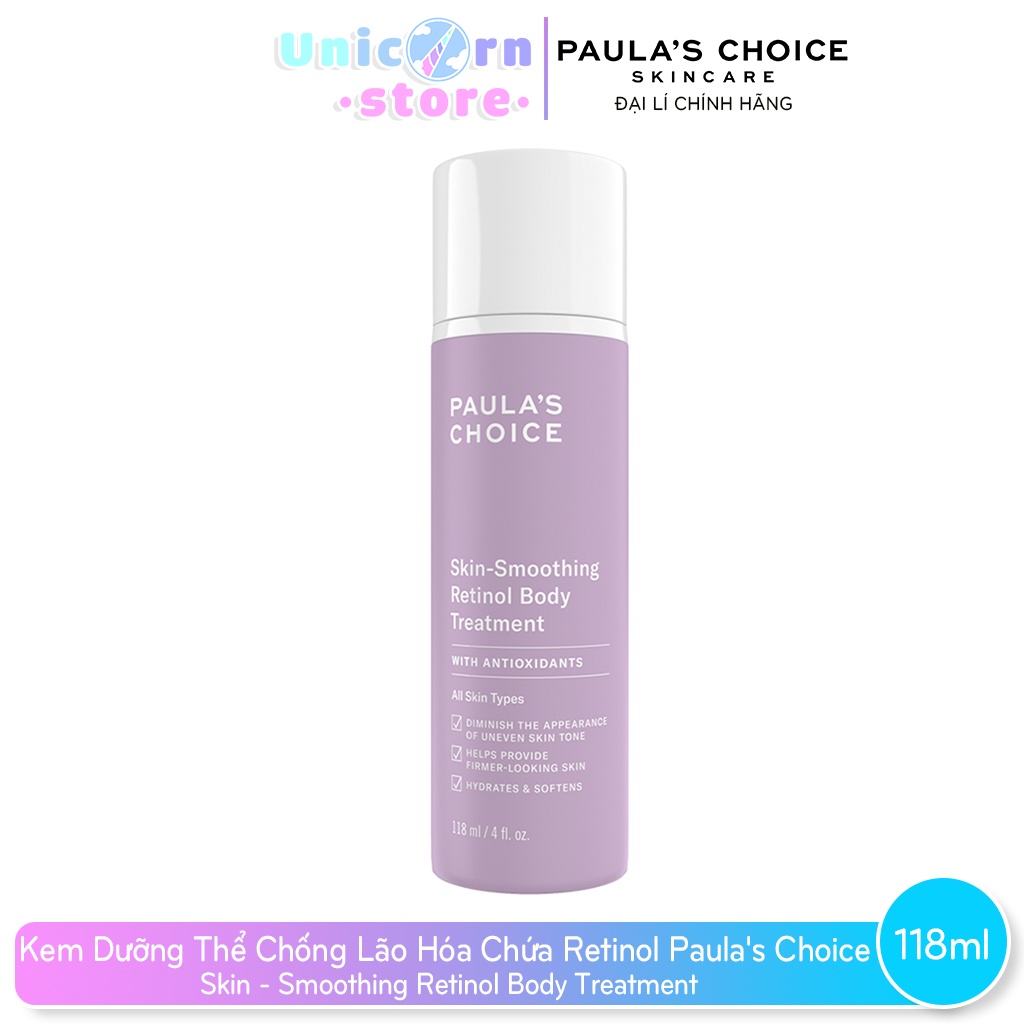 Kem Dưỡng Thể Chống Lão Hóa Chứa Retinol Paula's Choice Skin - Smoothing Retinol Body Treatment 118ml