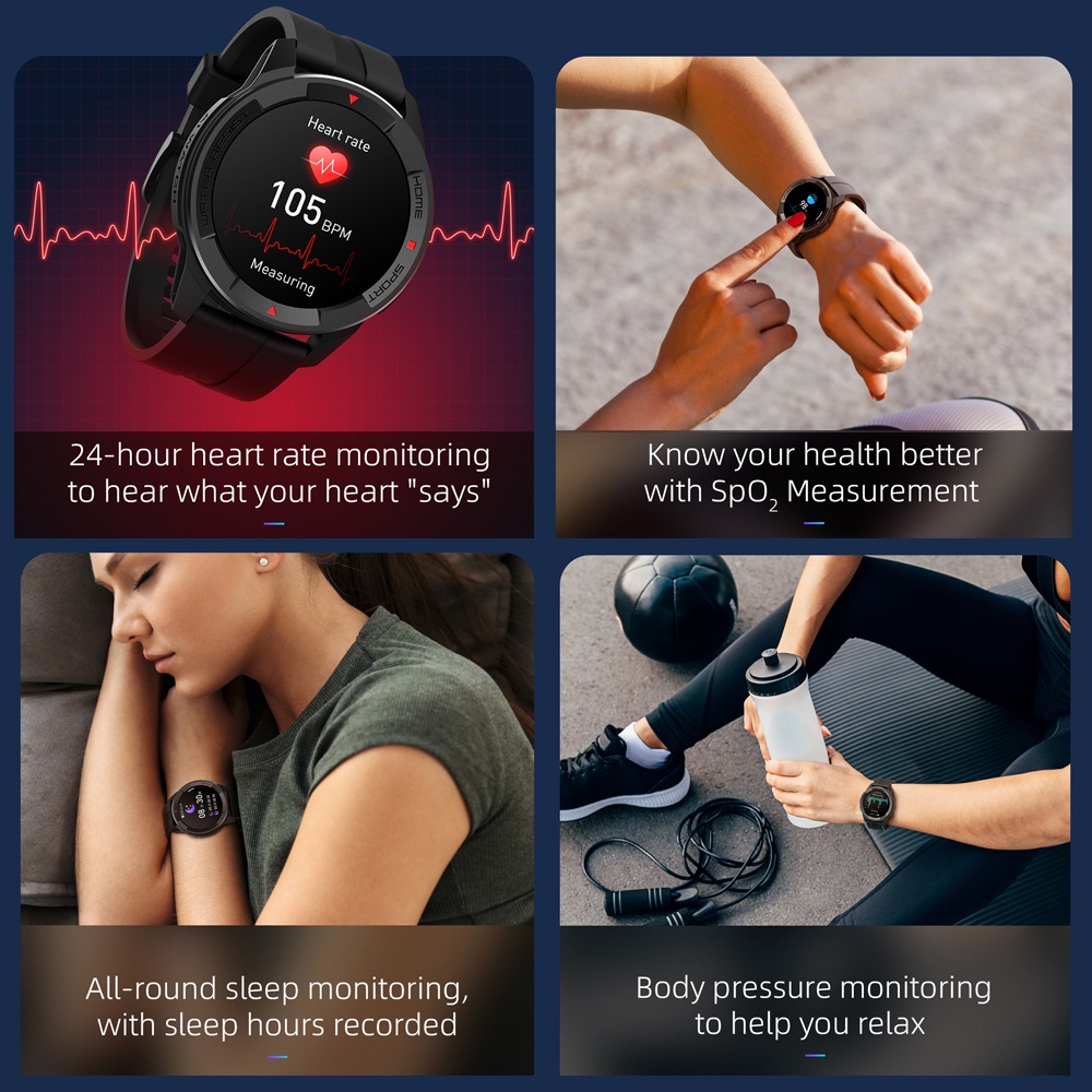 Đồng Hồ Thông Minh Mibro X1 Màn Hình 1.3-Inch AMOLED Chống Nước/5ATM Và Phụ Kiện