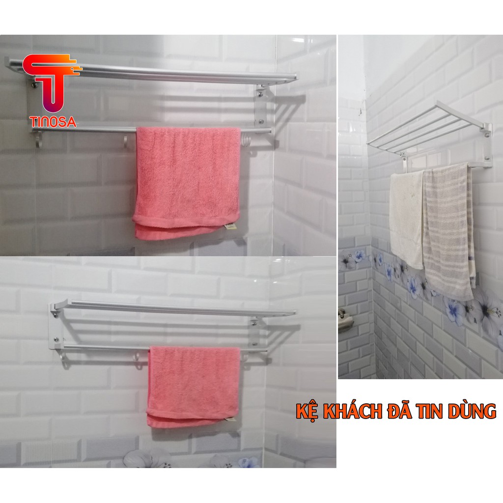 [FreeShip_Xả Kho 3 Ngày] Kệ Treo Khăn phòng tắm gấp đứng Inox cao cấp - T3A5