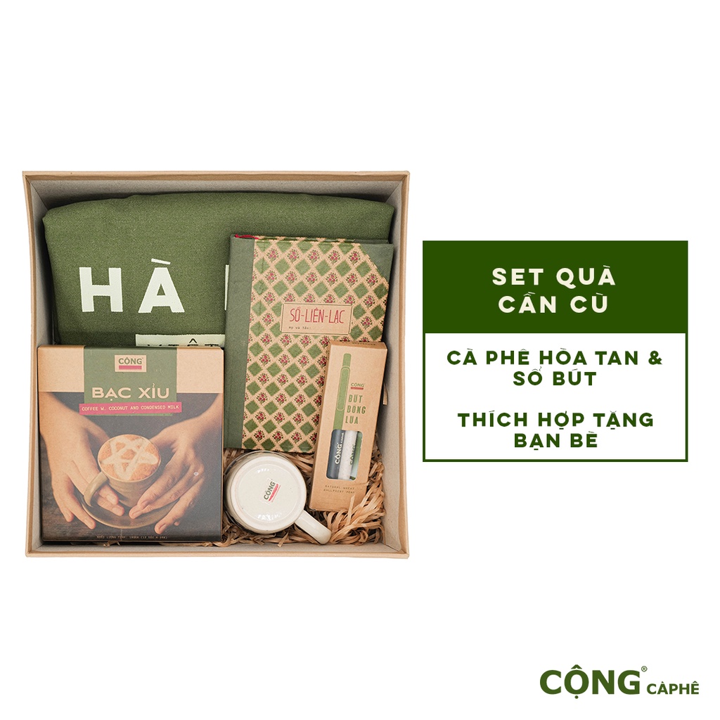 Hộp quà tặng Cộng Cà Phê - Hộp Cần Cù