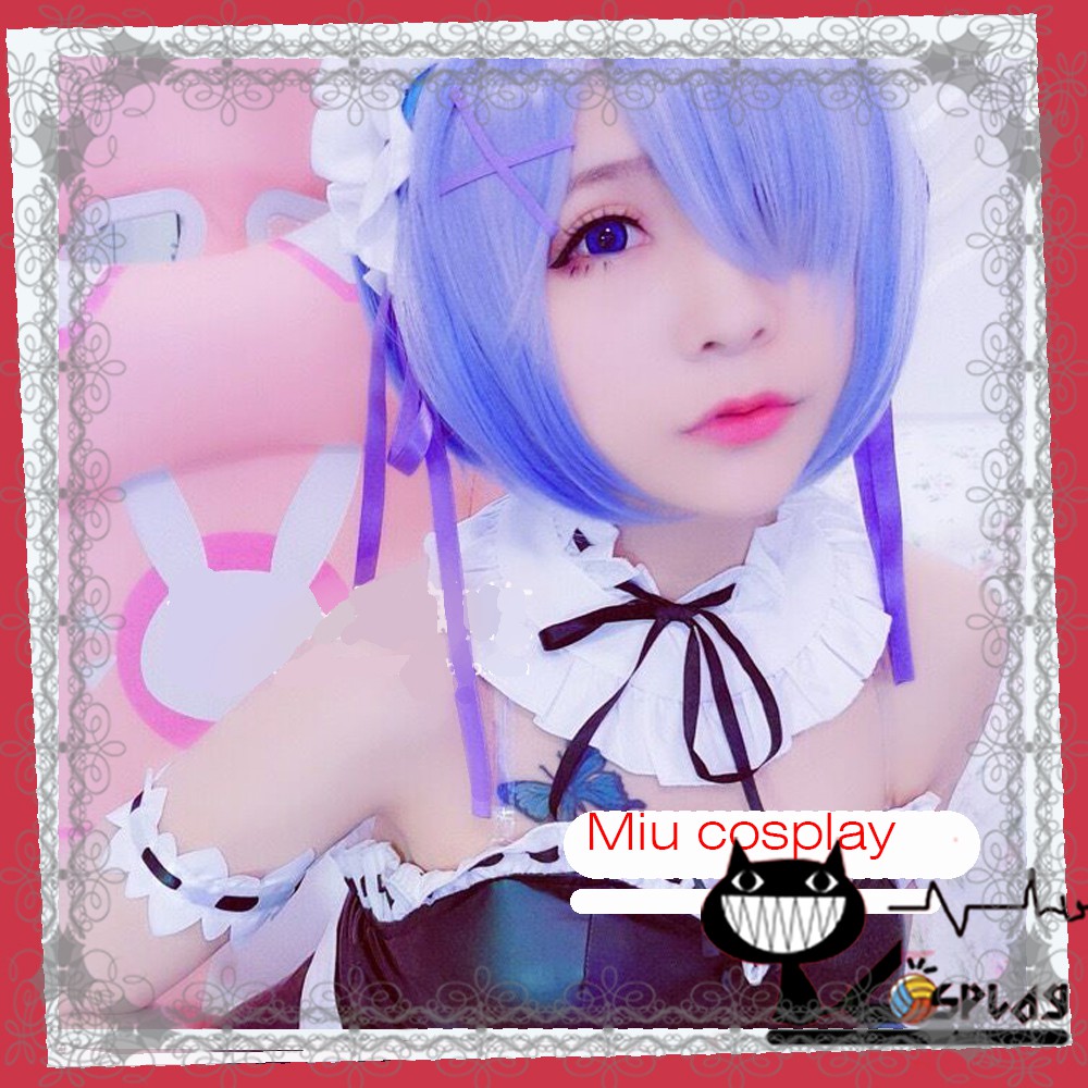 [sẵn] Mi giả cosplay Lolita Rem Ram Sagiri ( mi giả trên hóa trang) mã Model 1B [Miu Cosplay] | BigBuy360 - bigbuy360.vn