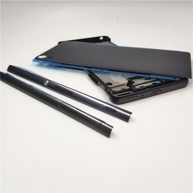 Khung bezel phía trước vỏ đầy đủ cho Sony Xperia XA F3111 F3112 F3115 + sọc đường ray bên hông có nút