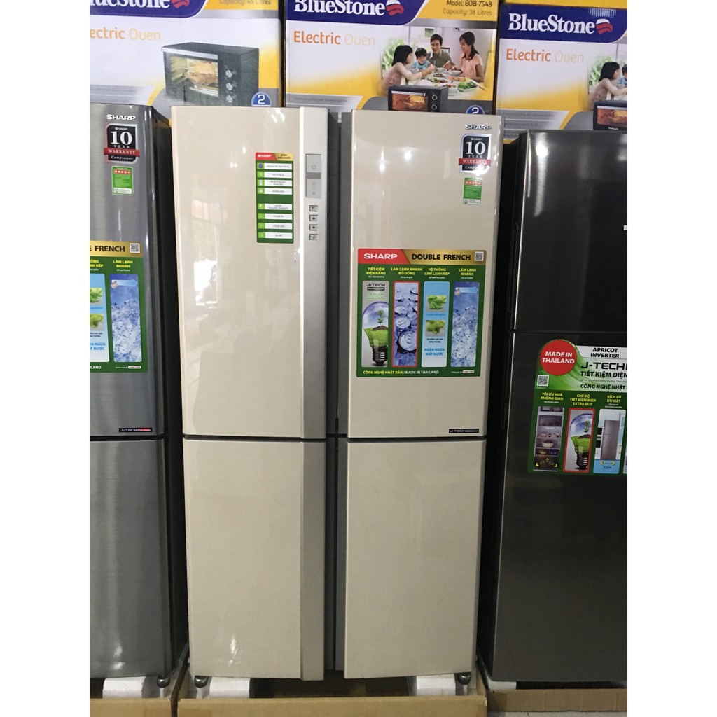 Tủ lạnh Sharp 626L invester SJ-FX630V-BE MADE IN THAI LAN mới 100% BH1 năm