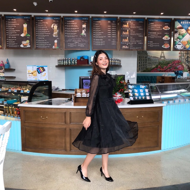 VÁY ĐI TIỆC/PROM - JOSIE DRESS - VÁY KÍNH BUỘC NƠ TRƯỚC | BigBuy360 - bigbuy360.vn