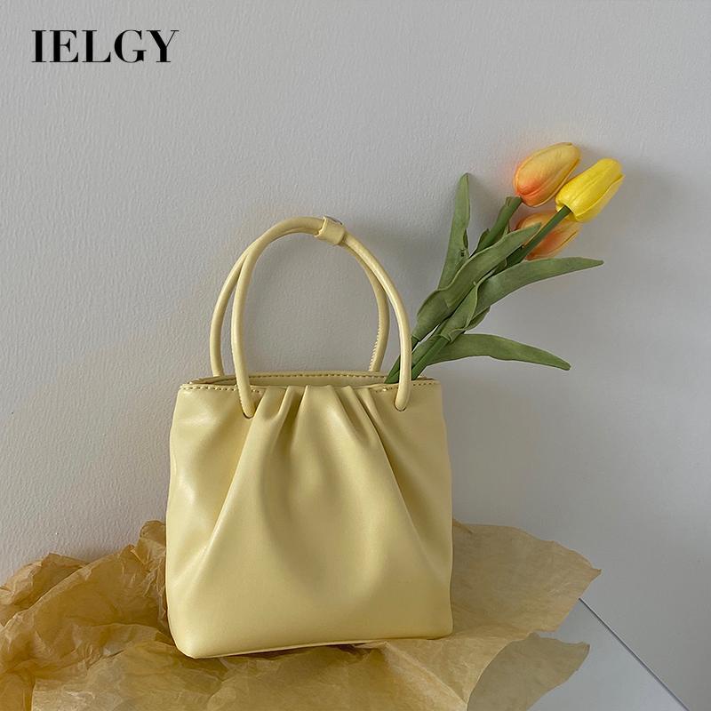 Túi đeo vai IELGY hình vuông cỡ nhỏ tùy chọn màu sắc dễ phối đồ thời trang Hàn Quốc dành cho nữ